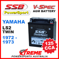 SSB 12V V-SPEC DRY CELL 125 CCA AGM BATTERY YAMAHA LS2100 100cc TWIN 1972-1973