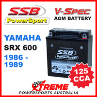 SSB 12V V-SPEC DRY CELL 125 CCA AGM BATTERY YAMAHA SRX600 SRX 600 1986-1989