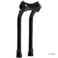 Biltwell Murdock 12" Black Pullback Bar Riser