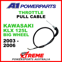 A1 Powerparts Kawasaki KX125L Big Wheel 2003-2006 Throttle Pull Cable 52-293-10