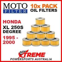 10 PACK MX MOTO FILTER OIL FILTERS HONDA XL250S XL 250S DEGREE 1995-2000 TRAIL