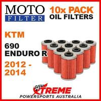 10 PACK MOTO MX OIL FILTERS KTM 690 ENDURO R 690R 2012-2014 MOTORCYCLE OFF ROAD