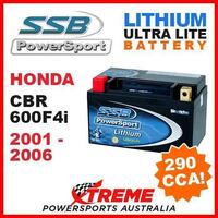 SSB 12V LITHIUM ULTRALITE 290 CCA BATTERY HONDA CBR600F4i CBR 600F4i 2001-2006