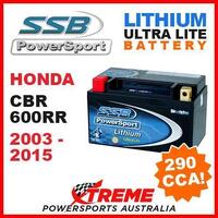 SSB 12V LITHIUM ULTRALITE 290 CCA BATTERY HONDA CBR600RR CBR 600RR 2003-2015