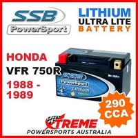 SSB 12V LITHIUM ULTRALITE 290 CCA BATTERY HONDA VFR750R VFR 750R 1988-1989 MOTO