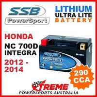 SSB 12V LITHIUM ULTRALITE 290 CCA BATTERY HONDA NC700D NC 700D INTEGRA 2012-2014