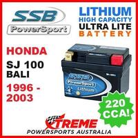 SSB 12V LITHIUM ULTRALITE 220 CCA BATTERY HONDA SJ100 SJ 100 BALI 1996-2003 MOTO