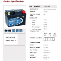 SSB 12V 220 CCA LH5L-BS KTM 250 EXC 2017-2018 SSB Lithium Battery