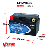 SSB 12V 400 CCA LHZ10-S Aprilia 1000 TUONO V4R 2011-2014 SSB Lithium Battery