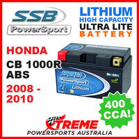 SSB 12V LITHIUM ULTRALITE 400 CCA BATTERY HONDA CB1000R CB 1000R ABS 2008-2010