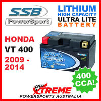 SSB 12V LITHIUM ULTRALITE 400 CCA BATTERY HONDA VT400 VT 400 2009-2014 MOTO