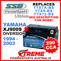 SSB 12V 290 CCA Yamaha XJ900S Diversion 1994-2003 LFP14H-BS Lithium Battery