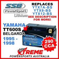 SSB 12V 290 CCA Yamaha TT600S Belgarda 1995-1998 LFP14H-BS Lithium Battery