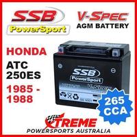 SSB 12V V-SPEC DRY CELL AGM 265 CCA BATTERY HONDA ATC250ES ATC 250ES 1985-1988