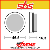 SBS Sintered Rear Brake Pads for Yamaha YFM 200 N 85-90