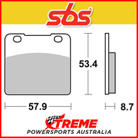 SBS Sintered Brake Pads for Suzuki GSXR 1100 G/H/J 86-88