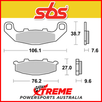 SBS Ceramic Front Brake Pads for Kawasaki KR-1 89