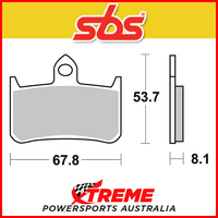 SBS Sintered Front Brake Pads for Honda VFR 400 89-92