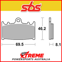 SBS Dual Carbon Race Brake Pads for Kawasaki VN1700 Vaquero 2014-2017