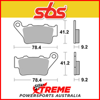 SBS Ceramic Rear Brake Pads for Aprilia 1200 Caponord 2013-2014