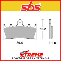 SBS Front Dual Carbon Race Brake Pads for Kawasaki ZRX1200R 2001-2008  