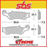 SBS Sintered Racing Front Brake Pads for Honda CR 250 1995-2007