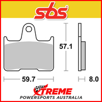 SBS Sintered Rear Brake Pads for Harley Davidson XL 883 L 14-17