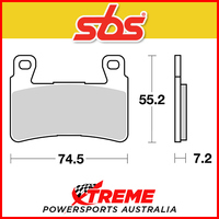 SBS Dual Carbon Race Front Brake Pads for Honda CB 400 SF4/5/S5 04-05