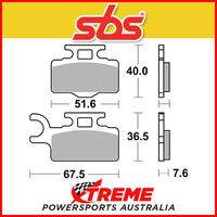 SBS Sintered Front Brake Pads for Suzuki RM 65 03-05