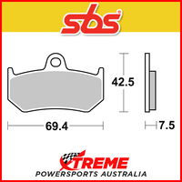 SBS Sintered Rear Brake Pads for MV 1090 Brutale Corsa 2013-2015