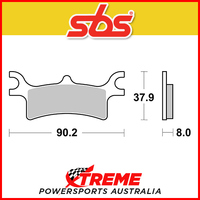 SBS Sintered Rear Brake Pads for Polaris 325 Magnum 2x4 HDS 2002