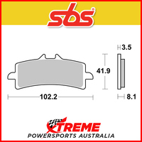 SBS Front Sintered Brake Pads for Ducati 1098 07-08