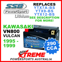 SSB 12V 290 CCA Kawasaki VN800 VN 800 Vulcan 1995-1999 LFP14H-BS Lithium Battery