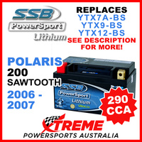 SSB 12V 290 CCA Polaris 200 Sawtooth 2006-2007 LFP14H-BS Lithium Battery