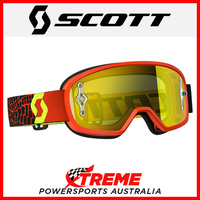 Scott Buzz Black/Yellow Goggles With Yellow Chrome Lens Motocross Dirt Bike