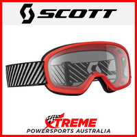 Scott Red Buzz MX Goggles With Clear Lens Motocross Dirt Bike