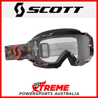 Scott Black/Red Hustle MX Goggles With Clear Lens Motocross Dirt Bike