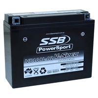 SSB 12V 310CCA 16AH VB16AL-A2 Ducati 400SS 400 SS 1992-1997 V-Spec AGM Battery RB16AL-A2