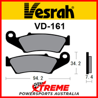 Vesrah Aprilia MXV450 2009 Semi-Metallic Front Brake Pad VD-161JL