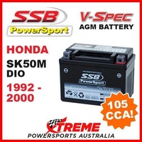 SSB 12V V-SPEC DRY CELL AGM 105 CCA BATTERY HONDA SK50M SK 50M DIO 1992-2000 MX