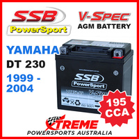 SSB 12V V-SPEC DRY CELL AGM 195 CCA BATTERY YAMAHA DT230 DT 230 1999-2004