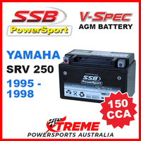 SSB 12V V-SPEC DRY CELL AGM 150 CCA BATTERY YAMAHA SRV250 SRV 250 1995-1998