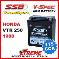 SSB 12V V-SPEC DRY CELL AGM 175 CCA BATTERY HONDA VTR250 VTR 250 1988 MOTORCYCLE