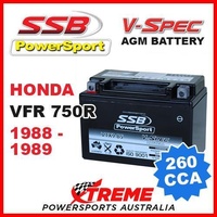 SSB 12V V-SPEC DRY CELL AGM 260 CCA BATTERY HONDA VFR750R VFR 750R 1988-1989