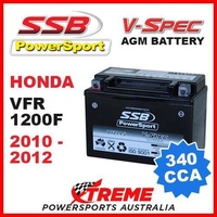 SSB 12V V-SPEC DRY CELL AGM 340 CCA BATTERY HONDA VFR1200F VFR 1200F 2010-2012