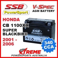 SSB 12V V-SPEC DRY CELL AGM 340 CCA BATTERY HONDA CB1100XX CB 1100XX 2001-2006