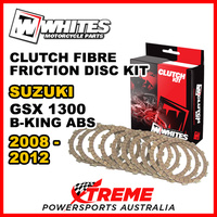 Whites For Suzuki GSX1300 B-King ABS 2008-2012 Clutch Fibre Friction Disc Kit