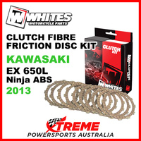 Whites Kawasaki EX650L Ninja ABS 2013 Clutch Fibre Friction Disc Kit