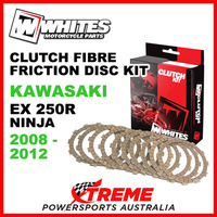 Whites Kawasaki EX250R EX 250R Ninja 2008-2012 Clutch Fibre Friction Disc Kit