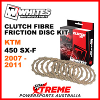 Whites KTM 450SX-F 450 SX-F 2007-2011 Clutch Fibre Friction Disc Kit